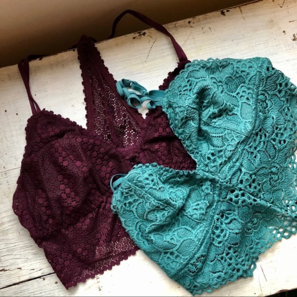 Aerie Lace Bralette Bundle- Large